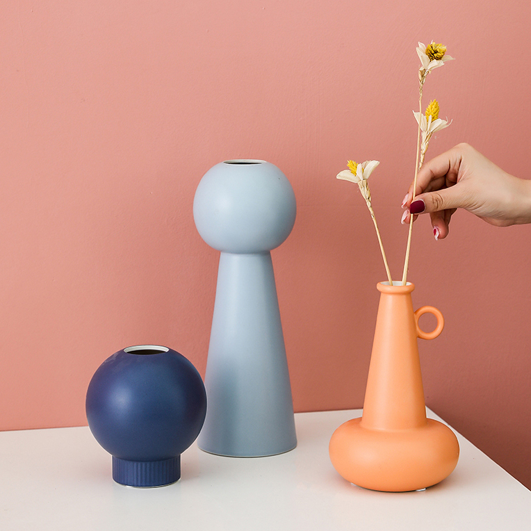 Morandi Orange Vase Shop Home Online Quirky Singapore