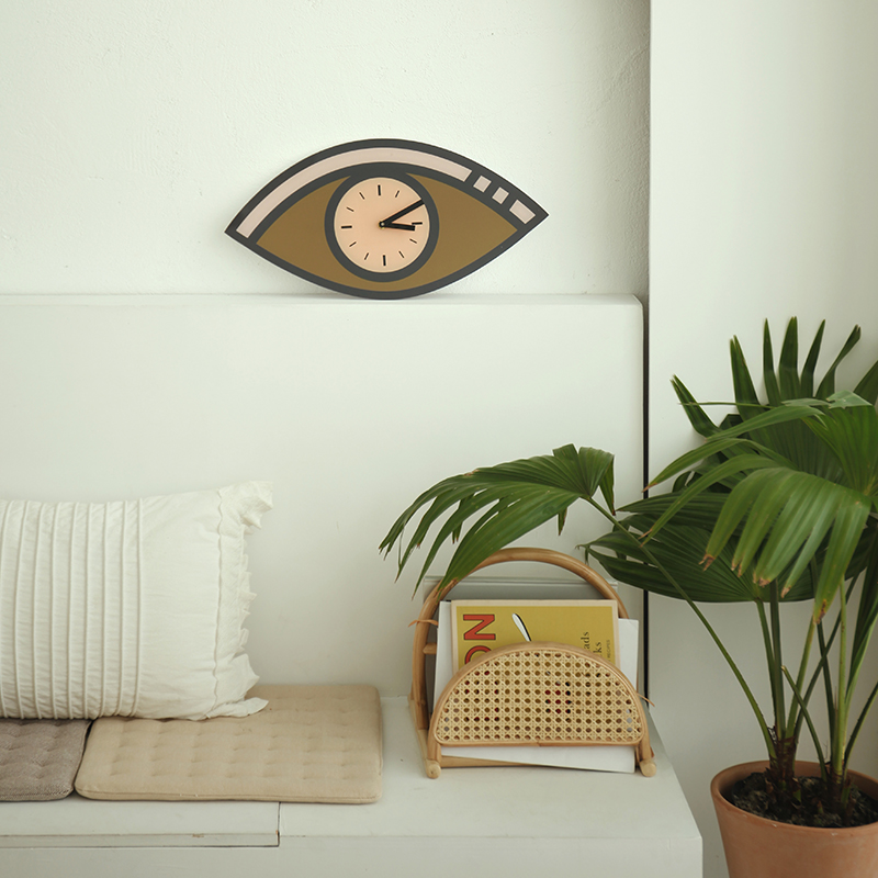 Eye See Clock in Orange Home Decor Interior Design Unniki Singapore Shop Online Home Decor