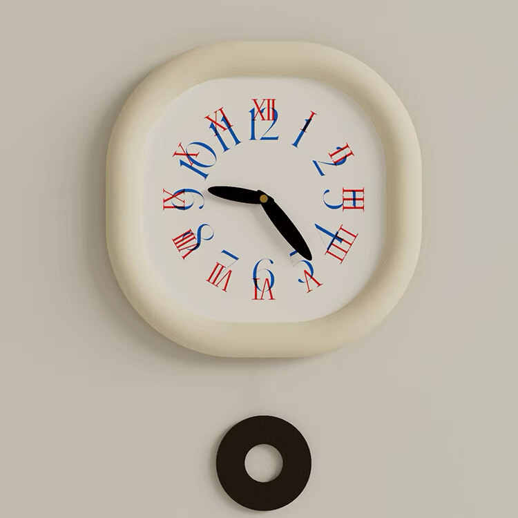 Hush Now Silent Roman Numeral Clock Unniki Shope Unique Clocks Online Singapore Curated Aesthetic Home Decor