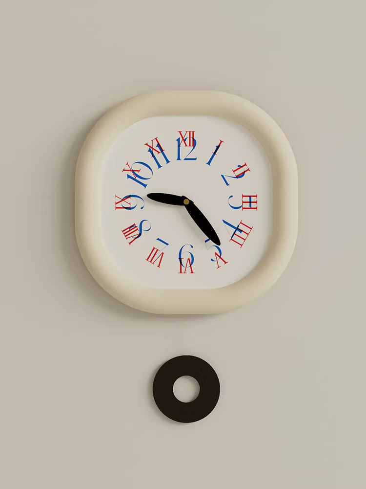Hush Now Silent Roman Numeral Clock Unniki Shope Unique Clocks Online Singapore Curated Aesthetic Home Decor